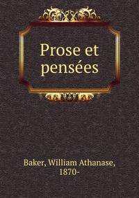 Prose et pensees