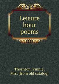 Leisure hour poems