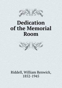 Dedication of the Memorial Room