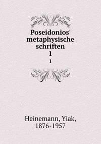 Poseidonios' metaphysische schriften