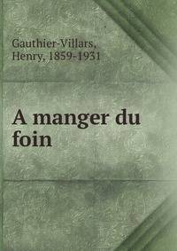 A manger du foin