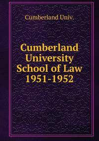 Cumberland University School of Law. 1951-1952