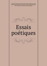 Essais poetiques