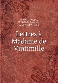 Lettres a Madame de Vintimille
