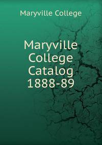 Maryville College Catalog 1888-89