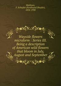 Wayside flowers microform : Series III. Being a description of American wild flowers that bloom in July, August and September