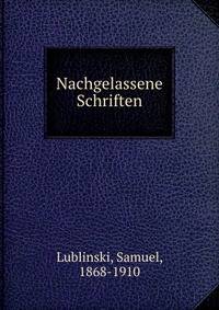 Nachgelassene Schriften