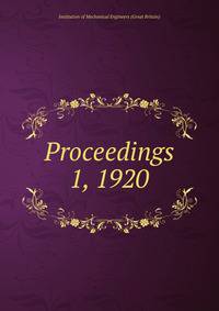 Proceedings. 1, 1920