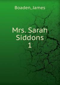 Mrs. Sarah Siddons. 1