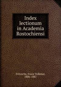 Index lectionum in Academia Rostochiensi