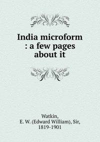 India microform : a few pages about it