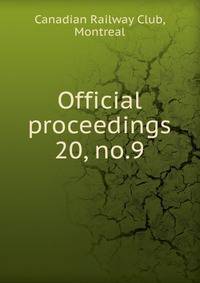 Official proceedings. 20, no.9