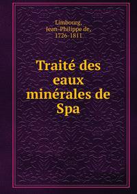 Traite des eaux minerales de Spa