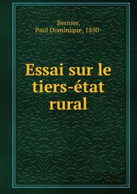 Essai sur le tiers-etat rural