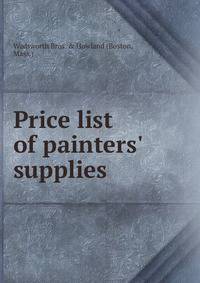 Price list of painters' supplies.