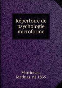 Repertoire de psychologie microforme