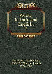Works; in Latin and English:. 3