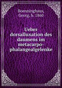 Ueber dorsalluxation des daumens im metacarpo-phalangealgelenke