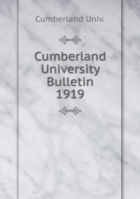 Cumberland University Bulletin. 1919