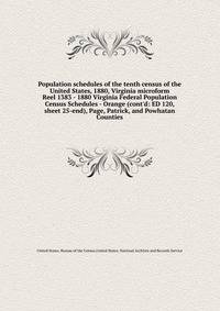 Population schedules of the tenth census of the United States, 1880, Virginia microform. Reel 1383 - 1880 Virginia Federal Population Census Schedules - Orange (cont`d: ED 120, sheet 25-end), Page, Patrick, and Powhatan Counties