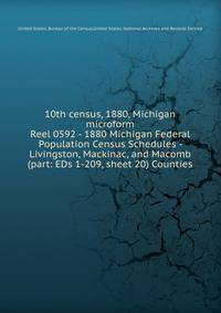 10th census, 1880, Michigan microform. Reel 0592 - 1880 Michigan Federal Population Census Schedules - Livingston, Mackinac, and Macomb (part: EDs 1-209, sheet 20) Counties