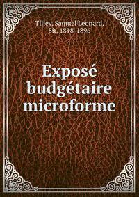 Expos? budg?taire microforme