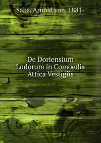 De Doriensium Ludorum in Comoedia Attica Vestigiis