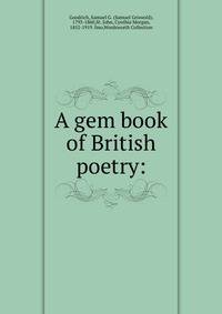 A gem book of British poetry: