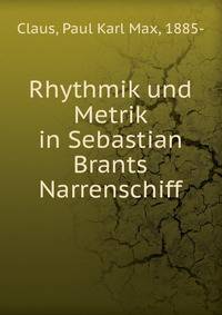 Rhythmik und Metrik in Sebastian Brants Narrenschiff
