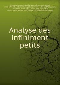 Analyse des infiniment petits
