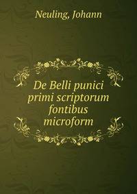 De Belli punici primi scriptorum fontibus microform