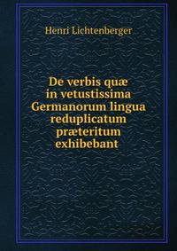 De verbis quae in vetustissima Germanorum lingua reduplicatum praeteritum exhibebant