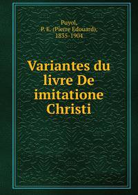 Variantes du livre De imitatione Christi