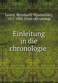 Einleitung in die chronologie