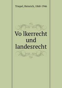 Vo?lkerrecht und landesrecht