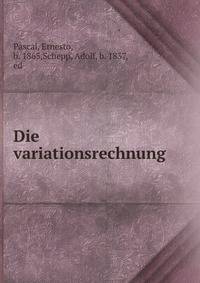 Die variationsrechnung