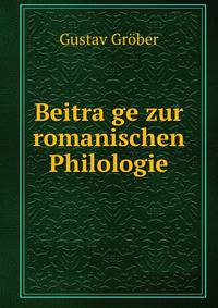 Beitra?ge zur romanischen Philologie