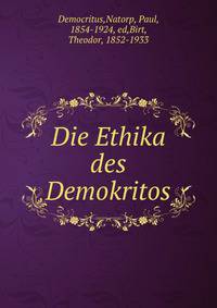 Die Ethika des Demokritos