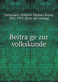Beitra?ge zur volkskunde
