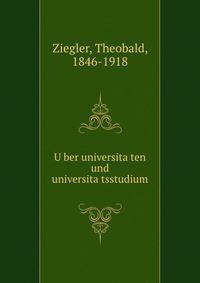 U?ber universita?ten und universita?tsstudium