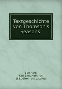 Textgeschichte von Thomson's Seasons