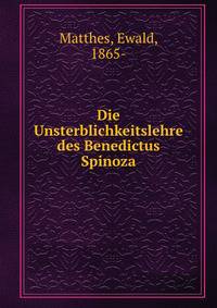 Die Unsterblichkeitslehre des Benedictus Spinoza