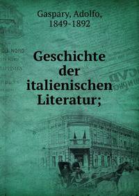 Geschichte der italienischen Literatur;