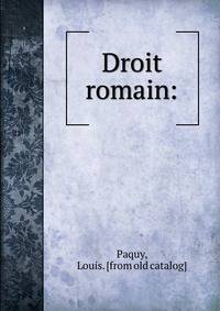 Droit romain: