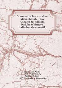 Grammatisches aus dem Mahabharata : ein Anhang zu William Dwight Whitney's indischer Grammatik