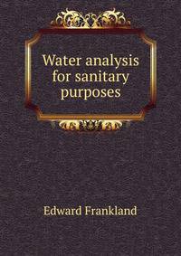 Water analysis for sanitary purposes