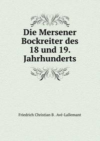 Die Mersener Bockreiter des 18 und 19. Jahrhunderts
