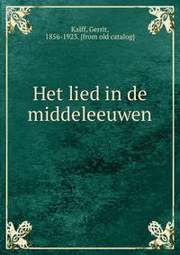 Het lied in de middeleeuwen