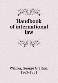 Handbook of international law