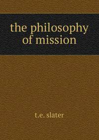 The philosophy of mission